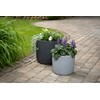 Scheurich Linetto 30 Stony Grey Round Planter/Planter/Planter, Made with Recycled