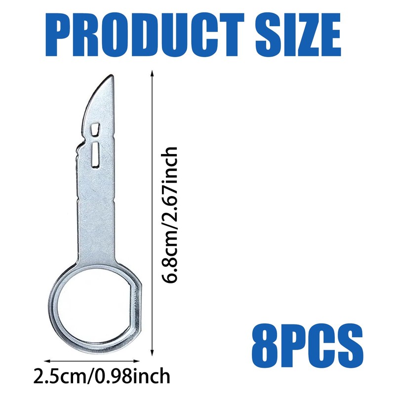 8-Piece Set Car Radio Removal Tool, Car Radio Release Tool,