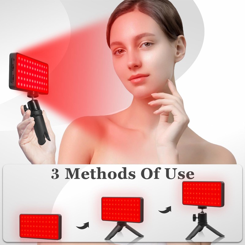 Hottoerak Portable Red Light Lamp Panel