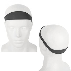 Plantilla de Afeitado de Escote, Guía de Corte de Pelo, Diadema de Silicona Curvada para Cortes de Pelo Caseros, Banda de Corte de Pelo, Guía Buzz, Fade y Taper para Cortapelos (Negro)