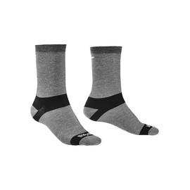 Bridgedale Men's Coolmax Base Layer Liner Socks - 2 Pack, Grey, Small