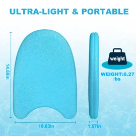 Olaivy Swim kickboard - EPP with Ultra-Lightweight & Great Buoyancy,Durability, Ideal for Beginners and Advanced Swimmers (Blue)