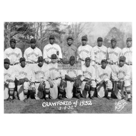 PITTSBURGH CRAWFORDS NEGRO LEAGUE BASEBALL TEAM SATCHEL PAIGE 1932 5X7 PHOTO