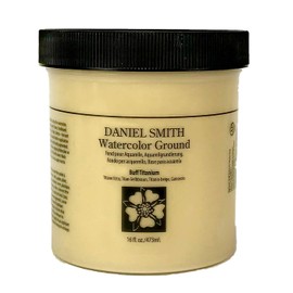 DANIEL SMITH Watercolor Ground 16oz Jar, Buff Titanium, 284055003, 1-Pint