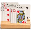 Yellow Mountain Imports Standard-Size Solid Oak Wood Playing Card Holders