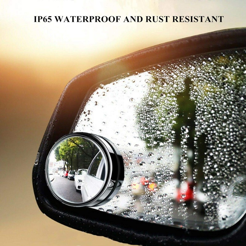 2 pcs Blind Spot Mirrors, 2" Round HD Glass Convex