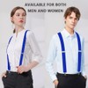 WOXVM Mens Suspenders Adjustable Braces with 4 Strong Metal Clips