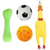 Woofy Puppy Squeaky Toys Combo of 4 - Chicken Toy