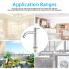 G1/2in Male Thread Stainless Steel Water Faucet Undercounter Single Cold