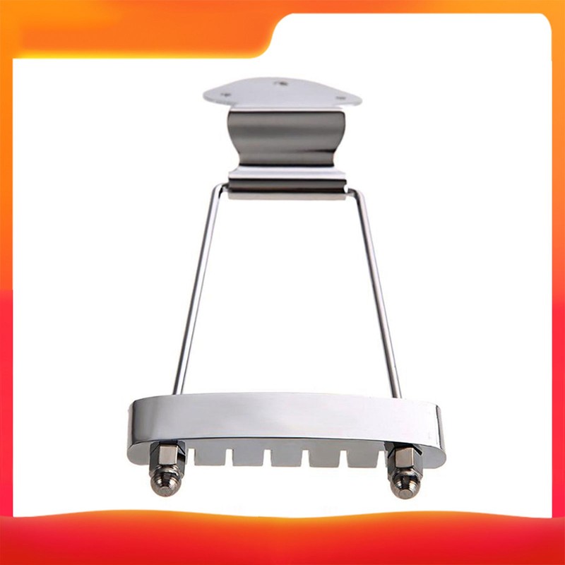 6 String Guitar Trapeze Tailpiece Bridge Replacement Parts for Jazz