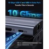 XAOSUN USB C Docking Station Dual Monitor, 10Gbps USB C