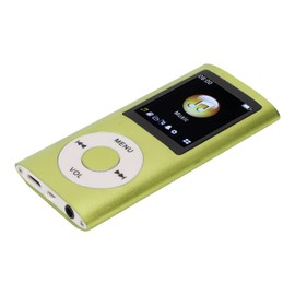 Yctze MP3/MP4 Player, Portable Music Player with Headphones, 1.8 Inch HD Screen, Supports up to 64 GB Memory Card, 8 Hours Playtime, Super Lightweight Metal Housing (Green)