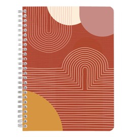 Clairefontaine Terracotta 116065C Notebook with Double Spiral DIN A5 14.8 x 21 cm 74 Sheets Lined Assorted Pack of 1