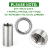 TAISHER Pack of 2 Stainless Steel Pipe Fittings, 1/2 Inch