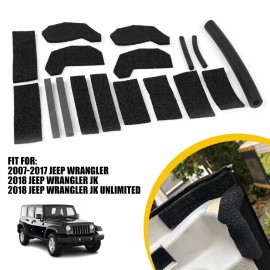 LIANGREN HARD TOP FOAM BLOCKER SEAL KIT FIX LEAKS 68026937AB FOR 07-2018 JEEP JK WRANGLER