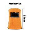 Welding Helmet Mask with Flip Open Lens, Leather Welding Hood