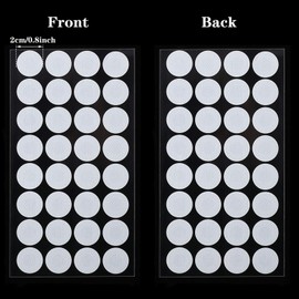 Zonon 64 Pieces Synthetic Filter Paper Stickers 20 mm 0.3 ?m Synthetic Filter Disc Tape Mushroom Applied Under Wide Mouth Mason Jar for Mushroom Cultivation