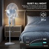 mollie Oscillating Pedestal Fan with Remote Control 12H Timer Portable