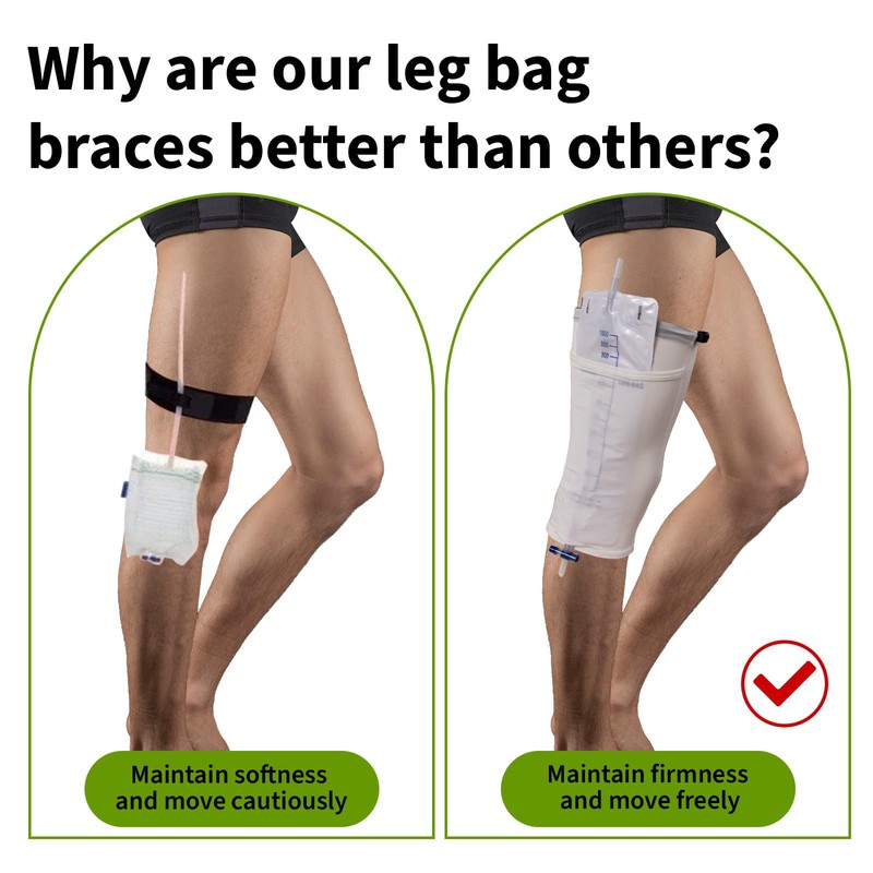 Catheter Leg Bag Holder, Catheter Sleeves, Urine Leg Bag, Urinary