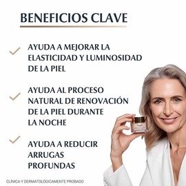 Crema facial Eucerin Hyaluron-filler+elasticity de noche con acido hialurónico 50 ml