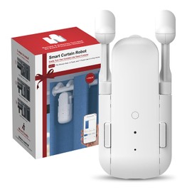 UUlianbot Automatic Curtain Opener with Remote, Compatible with Alexa and Google Home, Smart Curtain Opener for Roman/U/T Rails, Bluetooth Curtain Opener with App/Timer, Gifts for Women and Men