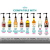 Black Coffee Syrup Pump for 750 ml Bottles (Pack of
