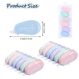 CAVLA 12 Pcs Correction Tape, White Out Tape Correction Tape, Corrections Wrong Writing Whiteout Tape for Students, Office Supplies (A)