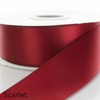 Satin Ribbon 50 yards Single Face Ribbon 1.5”:_Scarlet