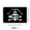 Pirate Flag in Various Sizes, Weatherproof with Eyelets, Outdoor and