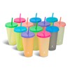 Manna 24oz Color Changing Reusable Cup Set - 24-Piece -