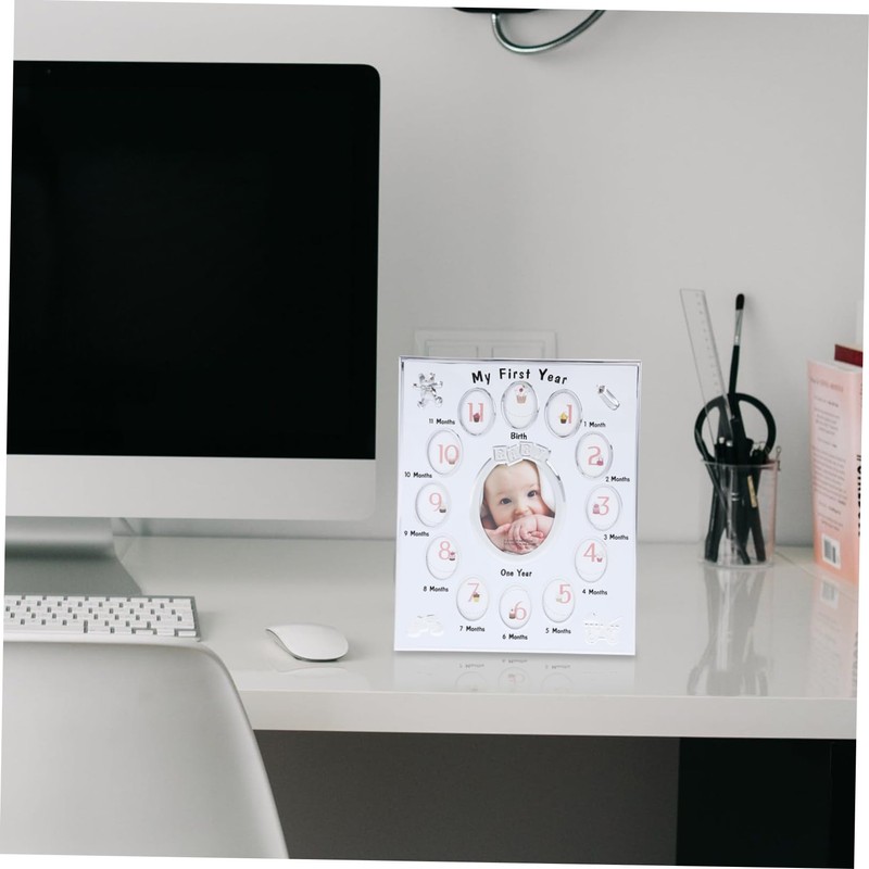 BIUDECO Birth Essentials 12 Months Photo Frame for Newborn Infant