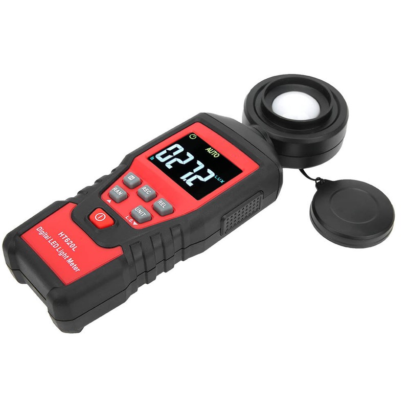 HT620L High Accuracy Portable Digital Light Illuminance Meter Photometer 0‑200000Lx