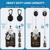 DINALLE 2 Pack Retractable Keychain Heavy Duty Carabiner Badge Reel