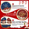 Party Tableware Decorations Set For 16 Guest,Christmas Paper Plates Napkins