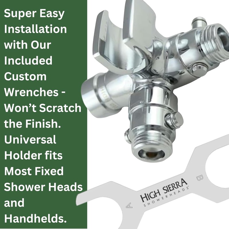 High Sierra Showerheads® - Solid Metal Fixed and Handheld Combo