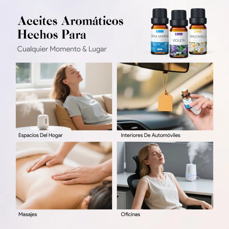 Kaisasa Kit De 12 Aceites Esenciales Aromaterapia Natural Estilo B