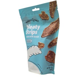 Wiggles & Wags Duck Soft and Chewy Meaty Strips Dog Treats, 12 Ounces