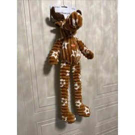Patchwork Long Leg  🫎 Moose Dog Squeaky  Toy 24”