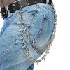 MILAKOO Spiked Studded Pants Belt for Women Men Biker Hip