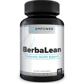 Empower Health New BerbaLean - Berberine & Hydrochloric Acid Supplement, Supports Healthy Metabolism and Digestive Health 60 Capsules