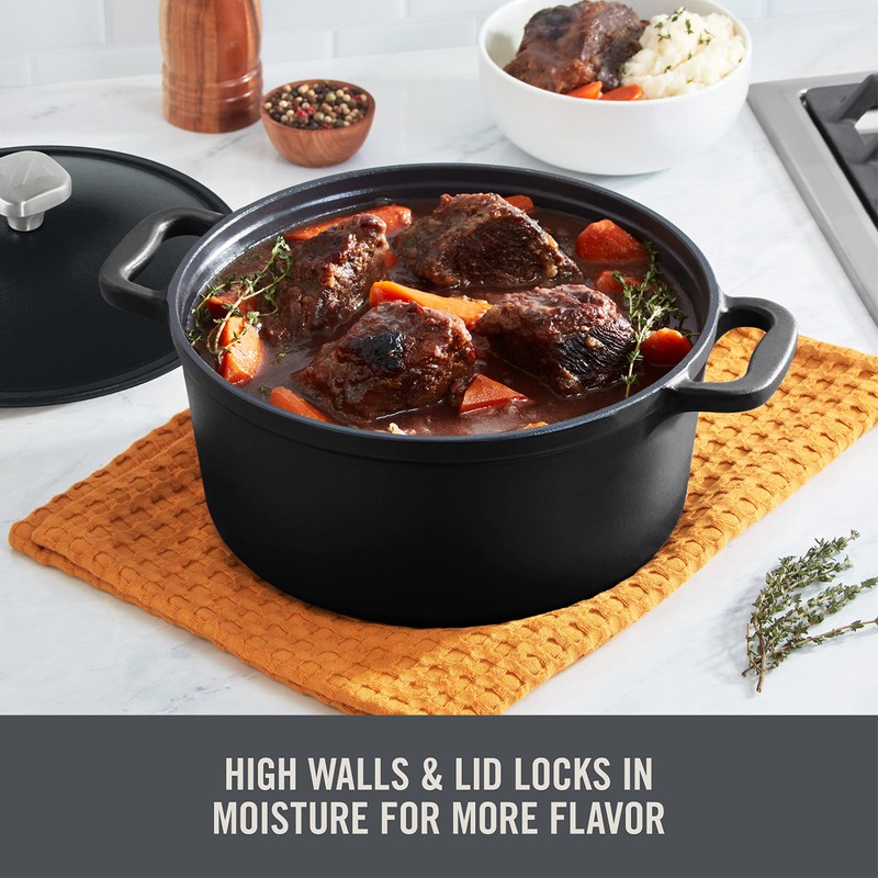 DASH Zakarian by DASH 4.5 Qt Nonstick Cast Iron Dutch