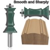 OLETBE 2 PCS Router Bit Set, 1/2-Inch Shank Woodworking Wood