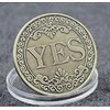 Yes or No Bronze Commemorative Coin Heads or Tails Coins
