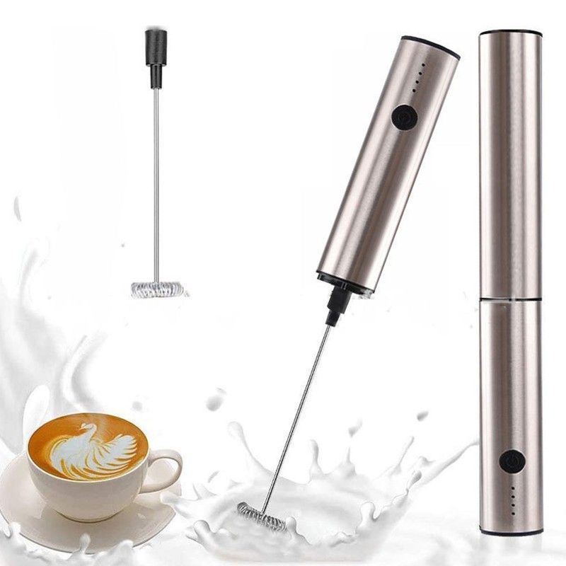Mini Electric Stirrer Multifunction USB Rechargeable 3 Speeds Adjustable Cordless