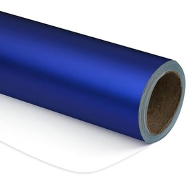 WRAPAHOLIC Matte Metal Wrapping Paper - Royal Blue - 17in x 32.8ft Roll, 46 Sq. Ft