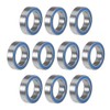 sourcing map 6700-2RS Deep Groove Ball Bearings Z2 10mm x