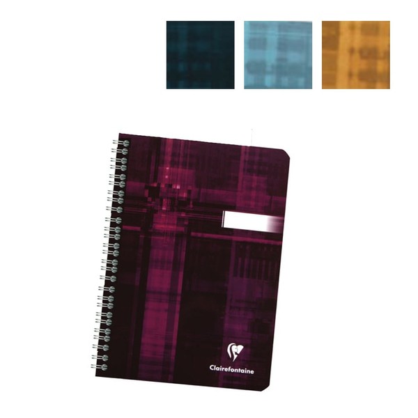 Clairefontaine Wirebound Book 6X8.25 Graph Assorted colors