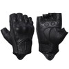 Harssidanzar Motorcycle Gloves for Men Goatskin Leather Perforated Motorbike Riding