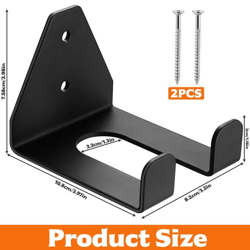 Vertical Barbell Bar Wall Hook, Dumbbell Stand Wall Mount for