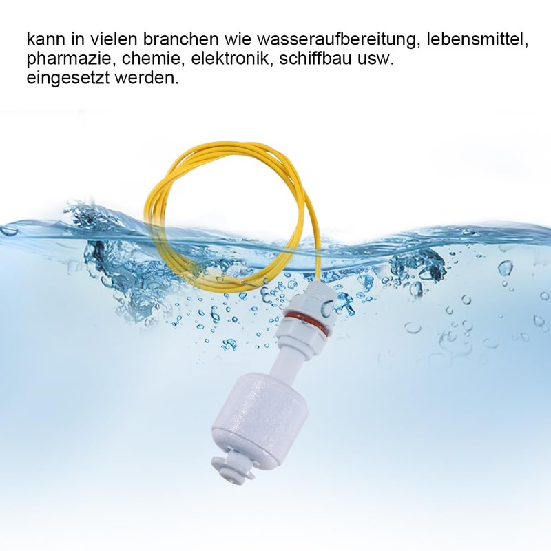 Flüssigkeit Schwimmerschalter,5 Stück Wassertank Pool Flüssigkeitsstandsensor Controller,Wasserstand Sensor für Hydroponics